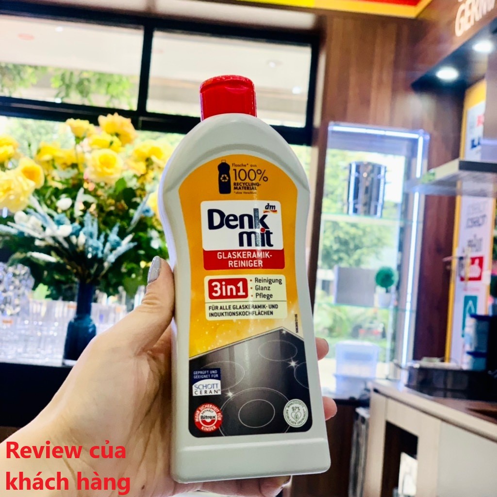 Dung dịch tẩy rửa Denkmit 3 in 1, chai tẩy rửa nhà bếp cao cấp 300ml, hàng Đức