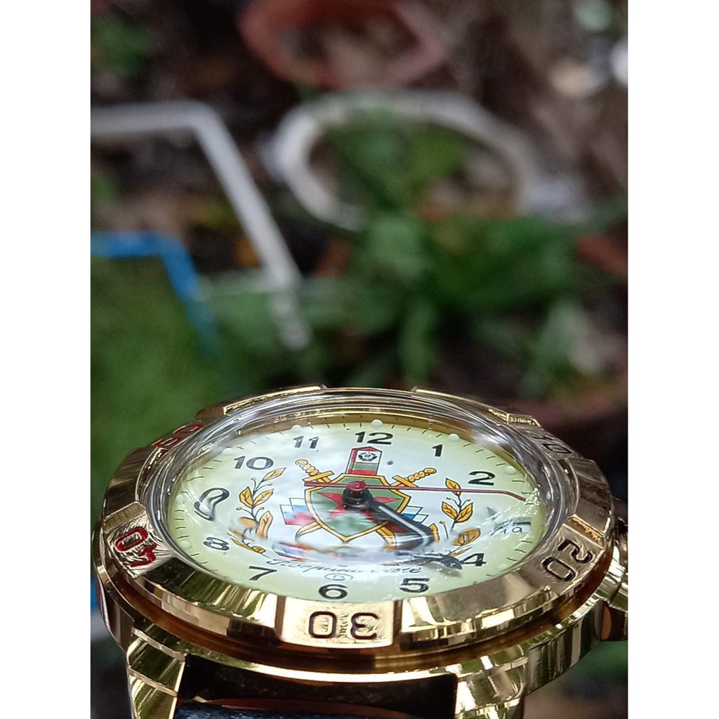 Đồng hồ nam Vostok máy cơ lên giây, size mặt 39, size dây 18. Đồng hồ Nga Vostok 439878