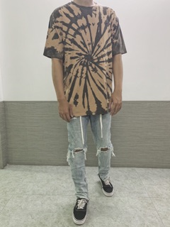 Champion small logo tie dye waxed