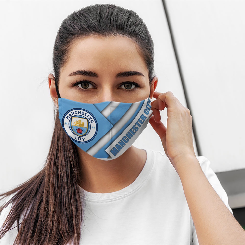 Khẩu Trang Vải In Manchester United 7 Soink Vải Poly Cotton 100%,Ngăn Bụi,Kháng Khuẩn,Chống Giọt Bắn