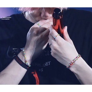 [Vòng handmade] Set nhẫn vòng tay hạt cườm #idol #exo