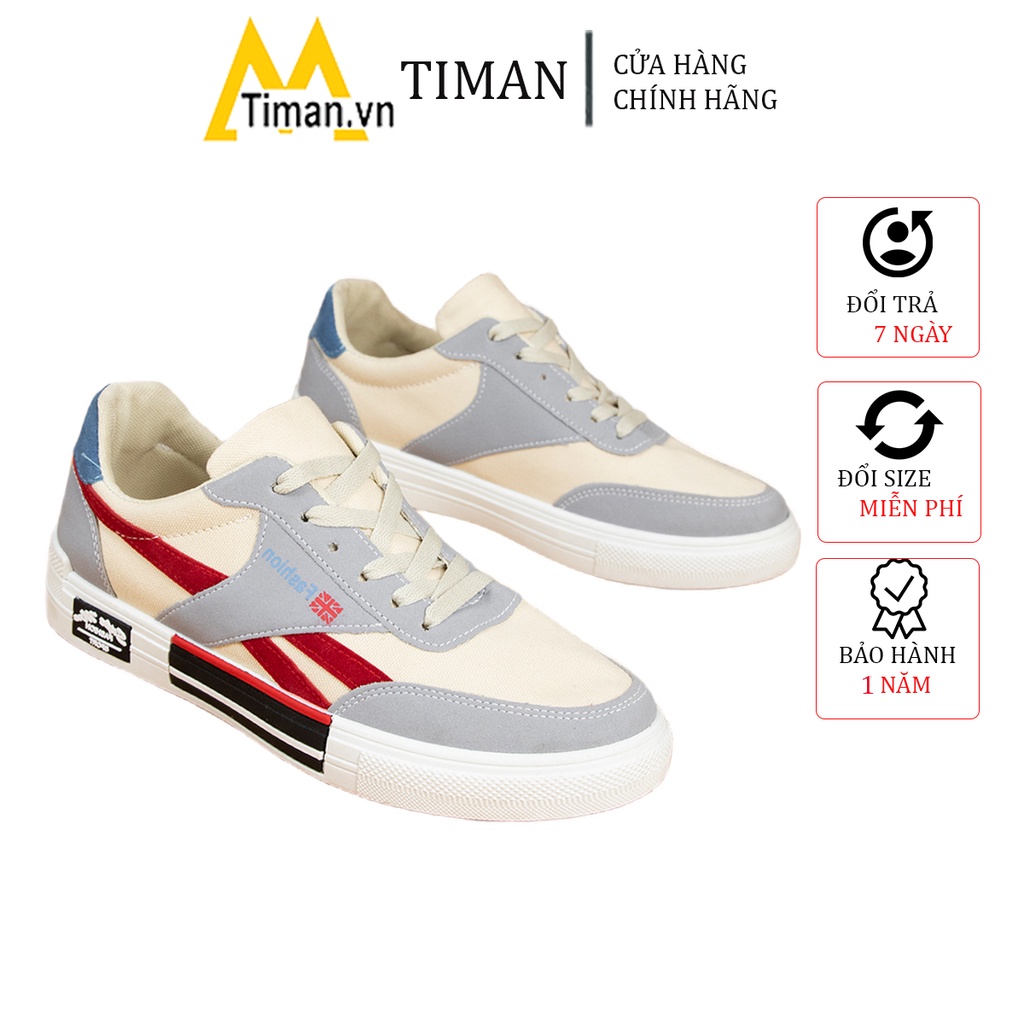 Giày thể thao nam cao cấp sneaker cổ cao chất liệu da màu đen đế cao độn đế đẹp bảo hành 1 năm CT27 TIMAN