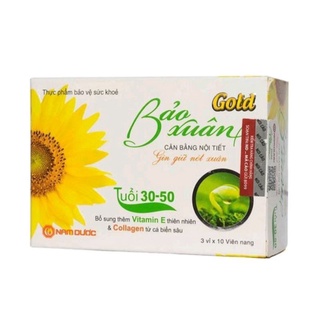 Viên uống bảo xuân gold hộp 30 viên - giữ mai thanh xuân cho phái đẹp