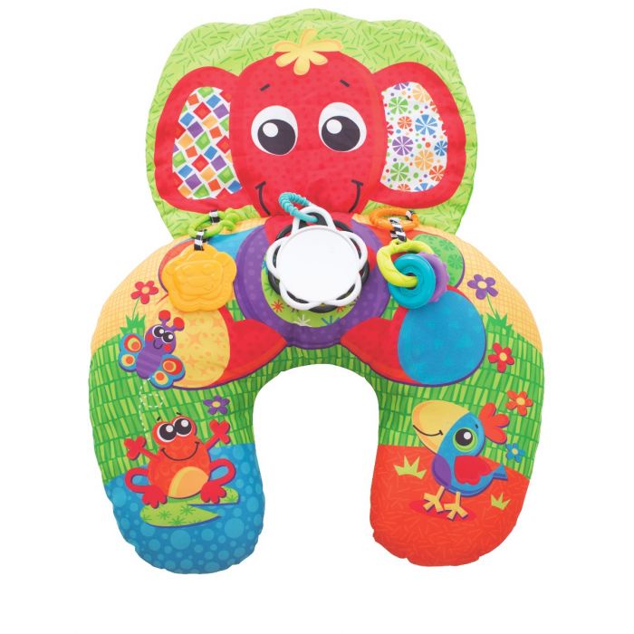 Gối chữ U kèm đồ chơi voi con Playgro, cho bé sơ sinh đến 24 tháng