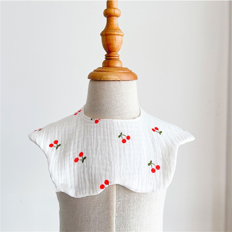 Yếm Ăn Cotton Thoáng Khí Thoải Mái In Họa Tiết Hoạt Hình Xinh Xắn Dành Cho Các Bé