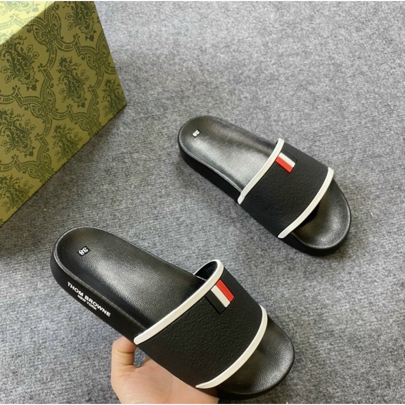 Dép quai ngang thời trang có hoạ tiết trẻ trung, Dép mùa hè phong cách giới trẻ btshop từ 38 đến 42