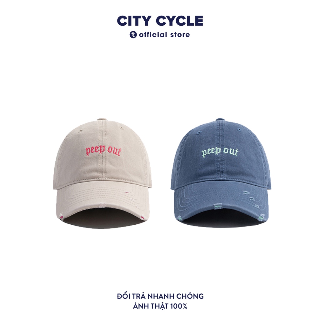 Mũ lưỡi trai nam nữ Peep Out City Cycle - Nón kết nam Unisex nhiều màu hàng cao cấp