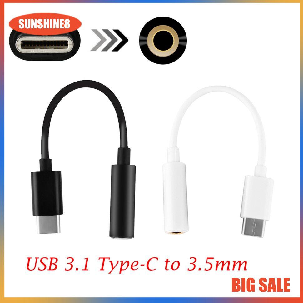 Dây Cáp Tai Nghe Âm Thanh Chuyển Đổi Giắc Cắm Type-C Sang Cổng Cắm 3.5mm 0504