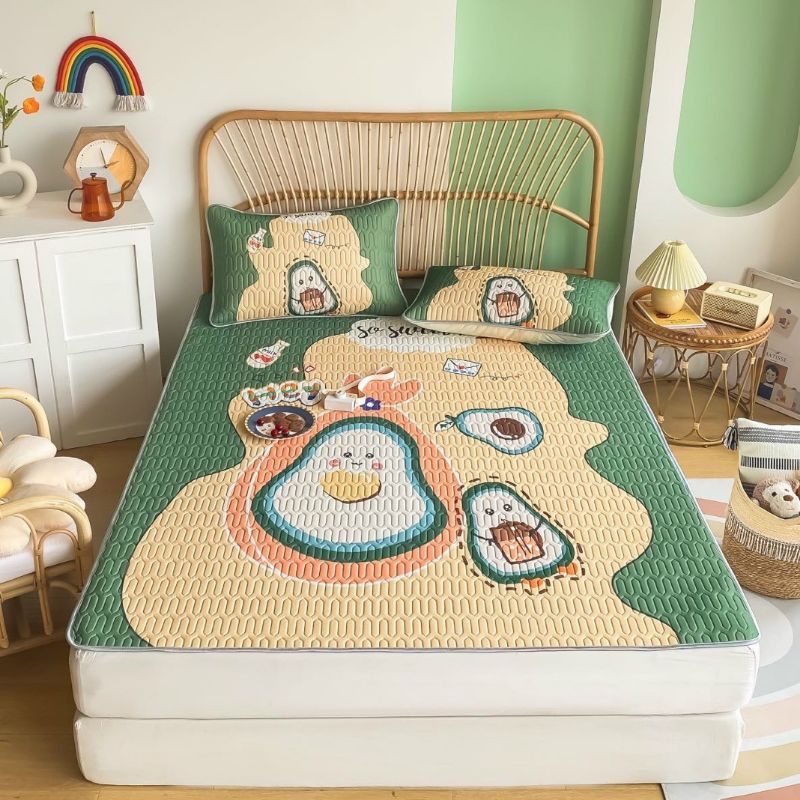 Bộ Chiếu lụa 5D kèm 2 vỏ gối, sẵn hàng đủ size