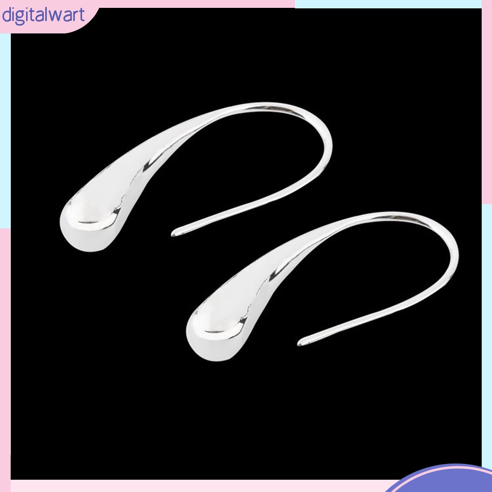 Bông Tai Tròn Mạ Bạc Thời Trang Cho Nữ