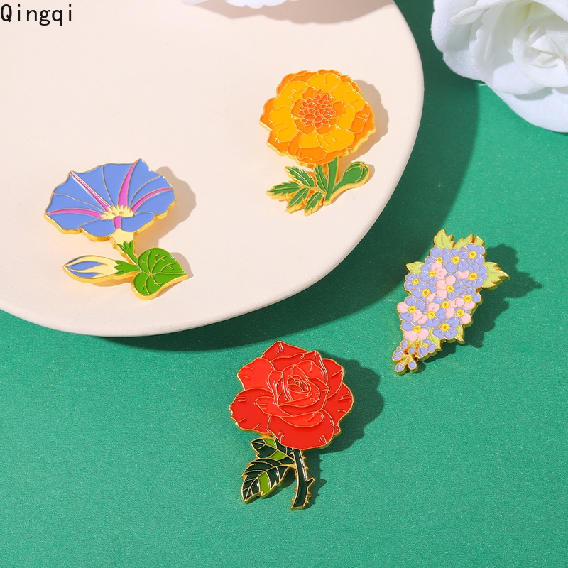 Ghim cài áo Miss Zoe hình hoa hồng thanh lịch cho nữ