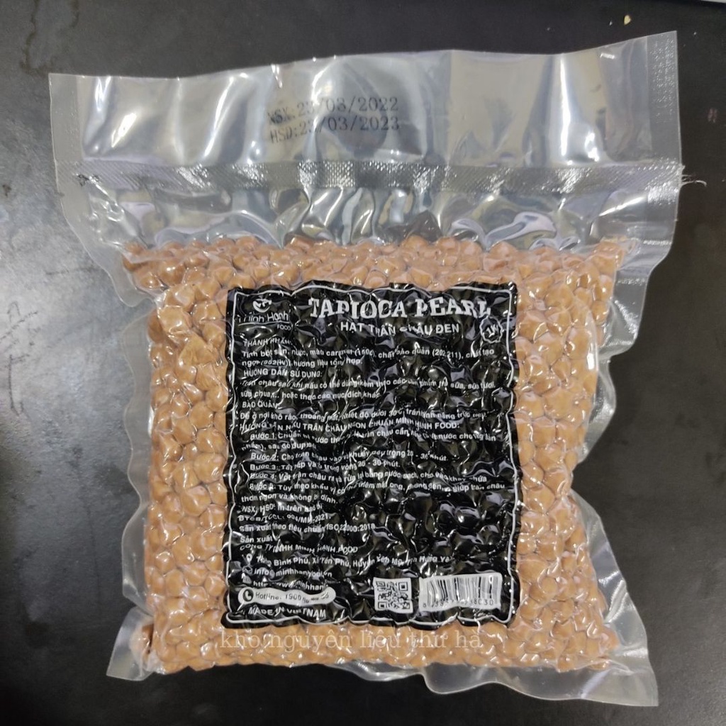 trân châu minh hạnh 1kg/trân châu đen trắng Minh Hạnh gói 1kg