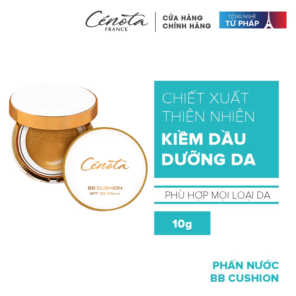 Phấn nước che khuyết điểm, kiềm dầu Cenota BB Cushion 10g