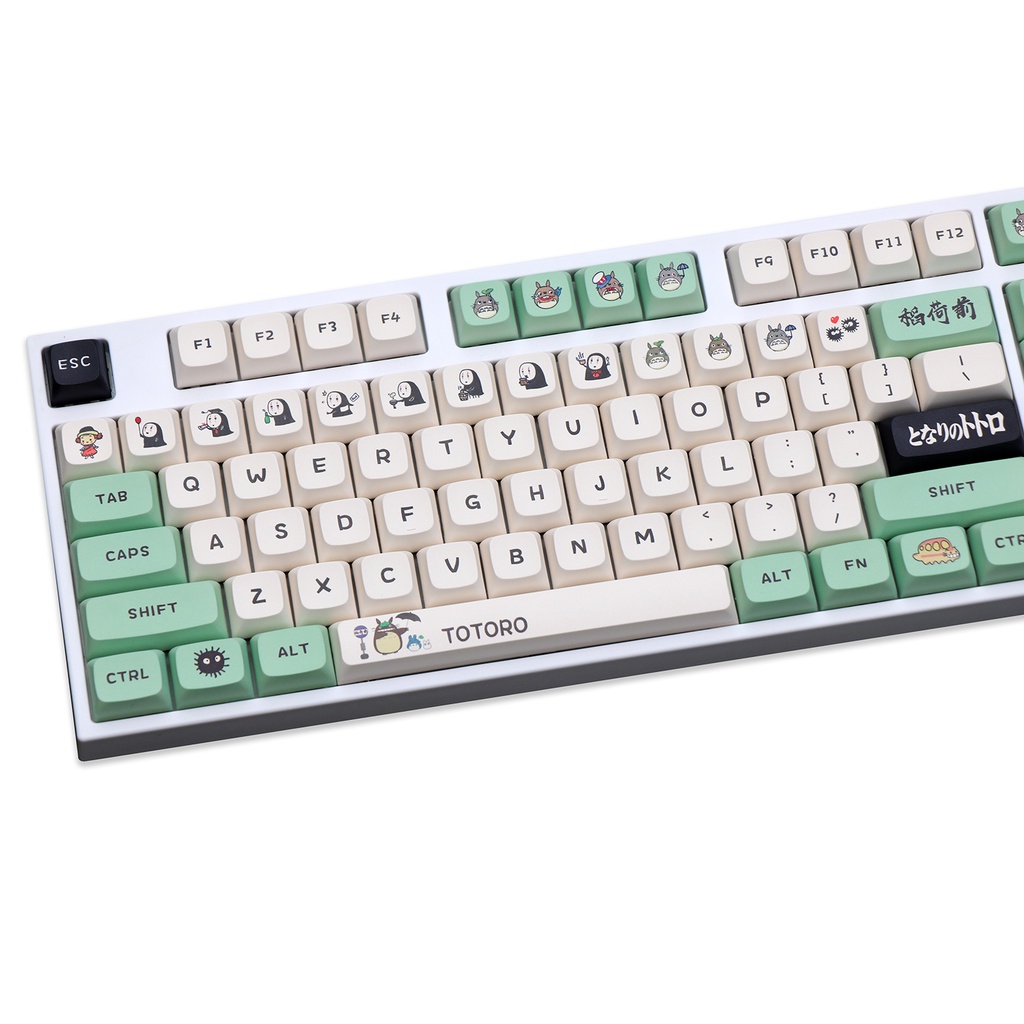 GMK Totoro Keycaps, 145 phím PBT Keycaps XDA Cấu hình DYE-SUB Cá nhân hóa GMK Keycaps cho bàn phím cơtoro Cá Tính Cho Bàn Phím Cơ