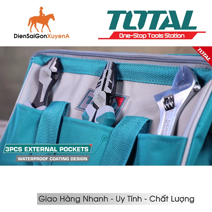 Túi Đồ Nghề - Túi Đựng Dụng Cụ 13inch 35cm Tools Bag TOTAL THT26131 - Điện Sài Gòn Xuyên Á