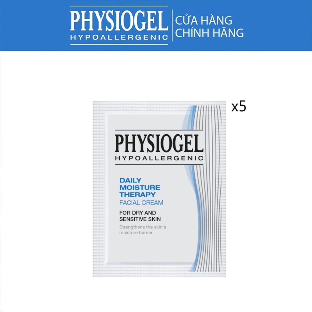 Combo 5 Kem dưỡng ẩm dịu nhẹ Physiogel Daily Moisture Therapy Cream dành cho da khô và da nhạy cảm