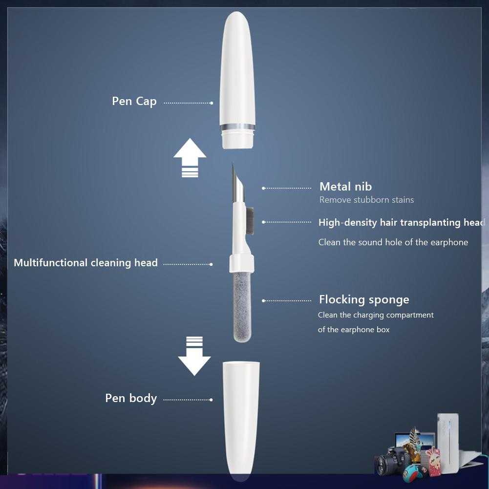 Bút vệ sinh tai nghe không dây thích hợp cho Apple AirPods 3/2/1 Pro