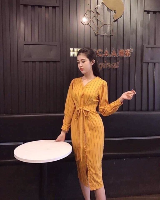 ĐẦM SƠMI CỘT NƠ SỌC