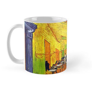 [Món quà] Cốc Sứ In Hình -Cafe sân thượng vào ban đêm-Van Gogh- HT29-2020-74 Ý Nghĩa