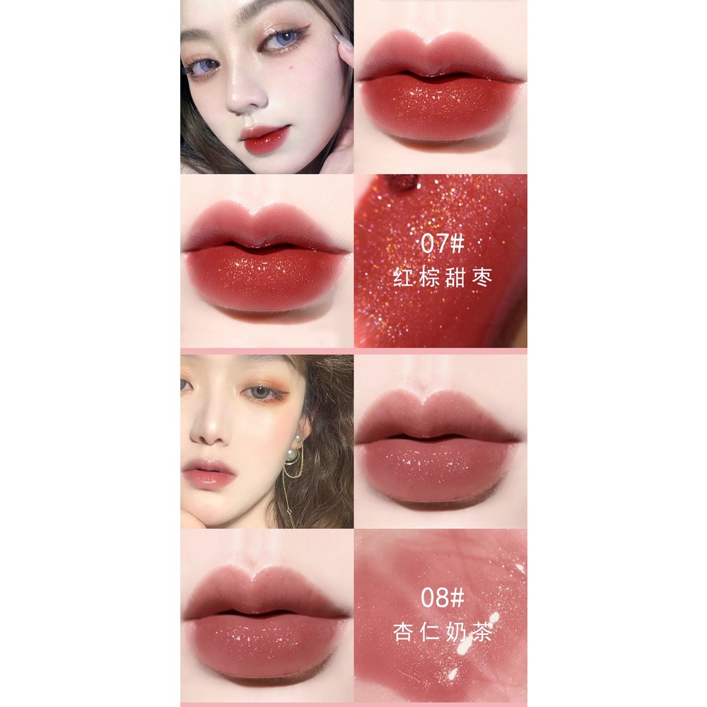 [Hàng mới về] Son bóng nhũ lấp lánh lâu trôi chống thấm nước