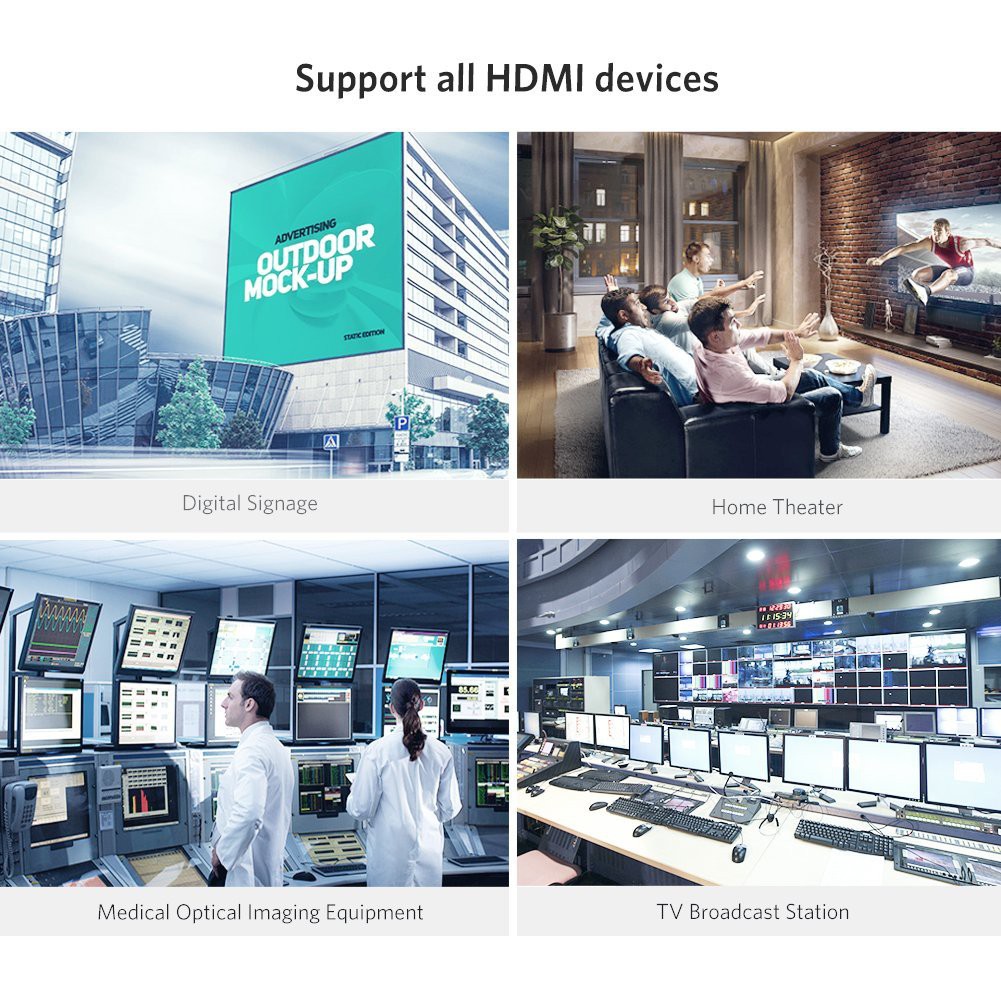 Cáp HDMI 2.0 Sợi Quang Dài 5M - 100M Hỗ Trợ 4K@60Hz HDR Cao Cấp Ugreen - Hàng Chính Hãng