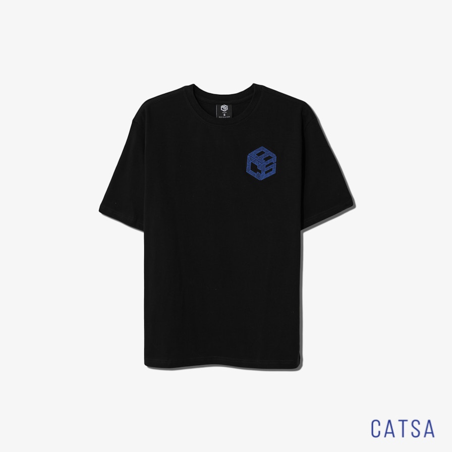 Áo thun cổ tròn thêu logo CATSA vải thun cotton mềm mại, thoải mái, thấm hút mồ hôi ATN275 - ATN276