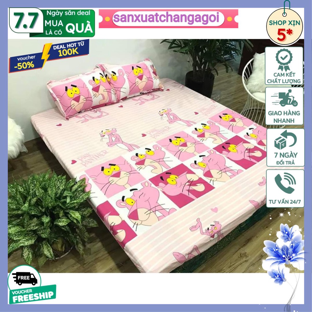 ga trải gường,ga bo chun 1m2 1m4 1m6 1m8 bọc đệm poly
