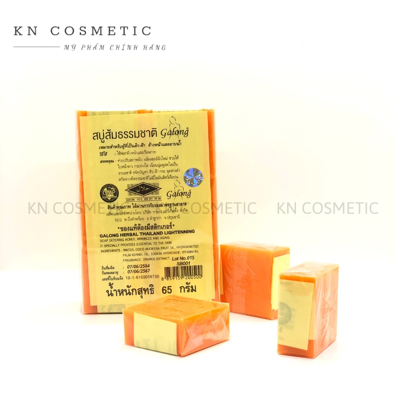 Xà Phòng Cam Nghệ Orange Natural Soap Thái Lan 65gr