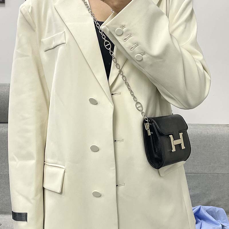 Túi đeo chéo mini IELGY khóa chữ H phối dây xích thời trang cho nữ