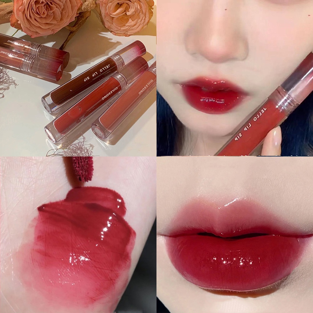 [Hàng mới về] Son bóng không phai 6 màu tùy chọn cho nữ sinh