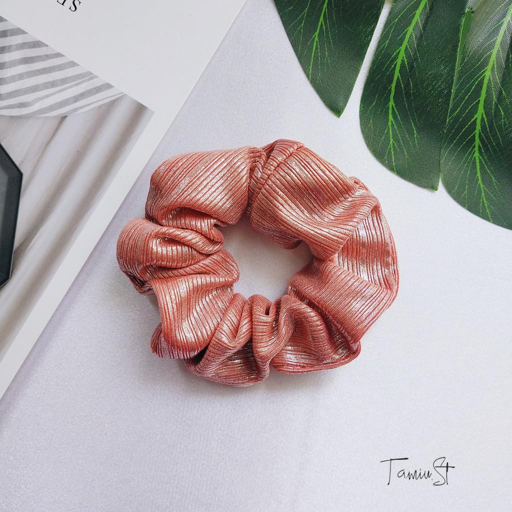 Scrunchies - Cột tóc scrunchie vải lụa satin