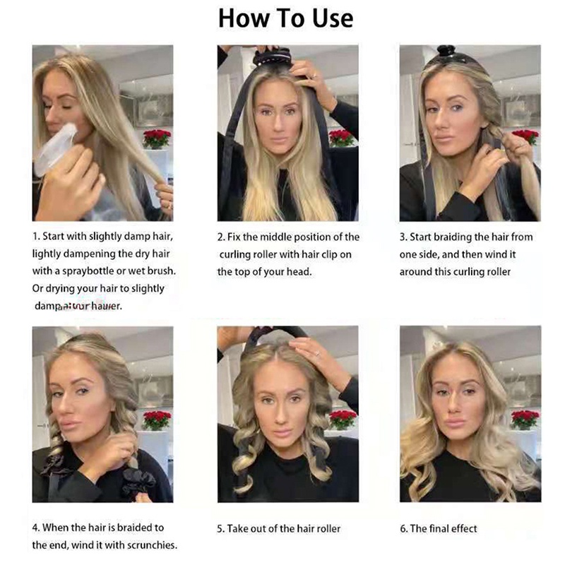 [Hàng mới về] Thanh Ruy Băng Lụa Uốn Tóc Không Nhiệt Chuyên Dụng