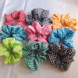 Cột tóc vải scrunchies caro