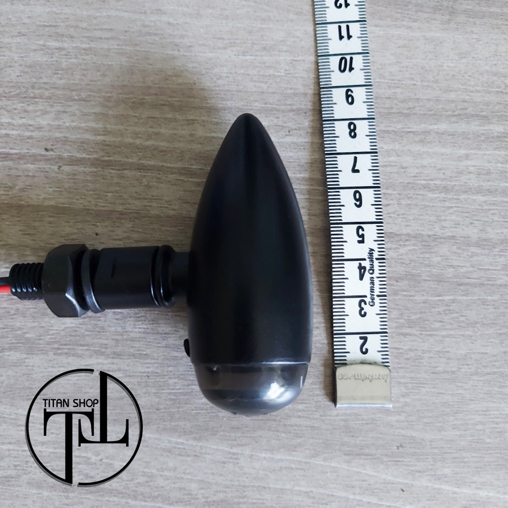 Xi Nhan Hợp Kim Sơn Tĩnh Điện Màu Đen - Độ Tracker - Cafe Racer - Mô tô Classic -   - Giá 1 Cặp