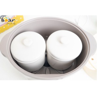 Nồi nấu cháo Bear 1,6L cho bé - cho gia đình loại 3 thố chính hãng