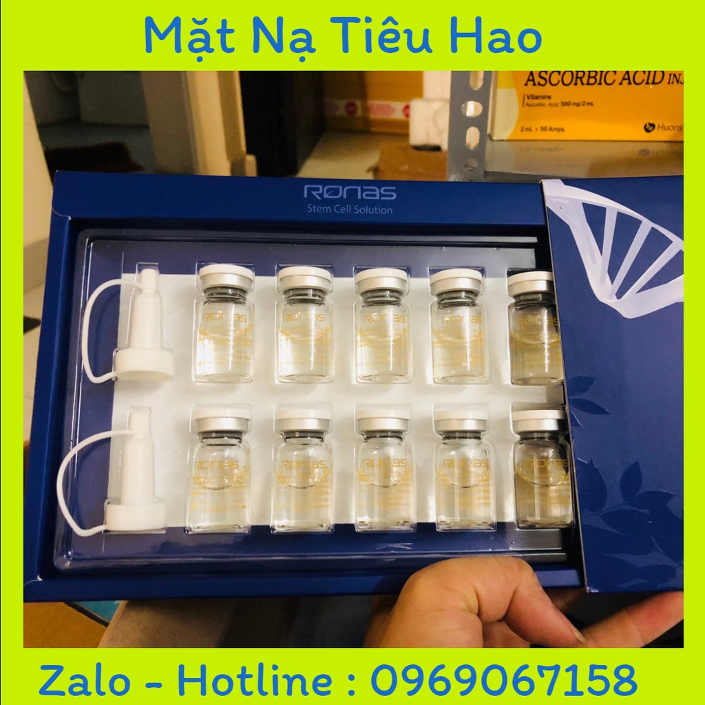 Tế bào gốc Ronas stemcell solution 1 hộp 10 lọ có tách lẻ Ronas Trung