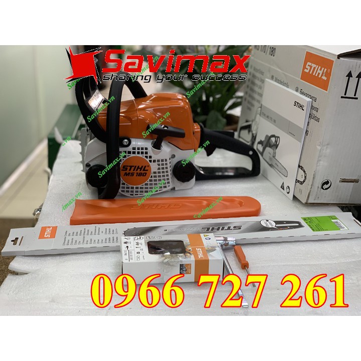 Máy cưa xích STIHL MS-180 (lam 18") sử dụng xăng pha nhớt