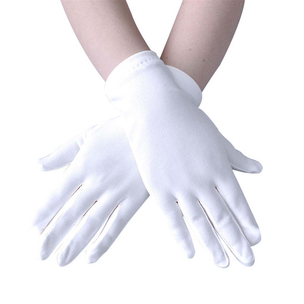 LEILY Găng Tay Chống Nắng Vải Lụa Sữa Thoáng Khí Tiện Dụng