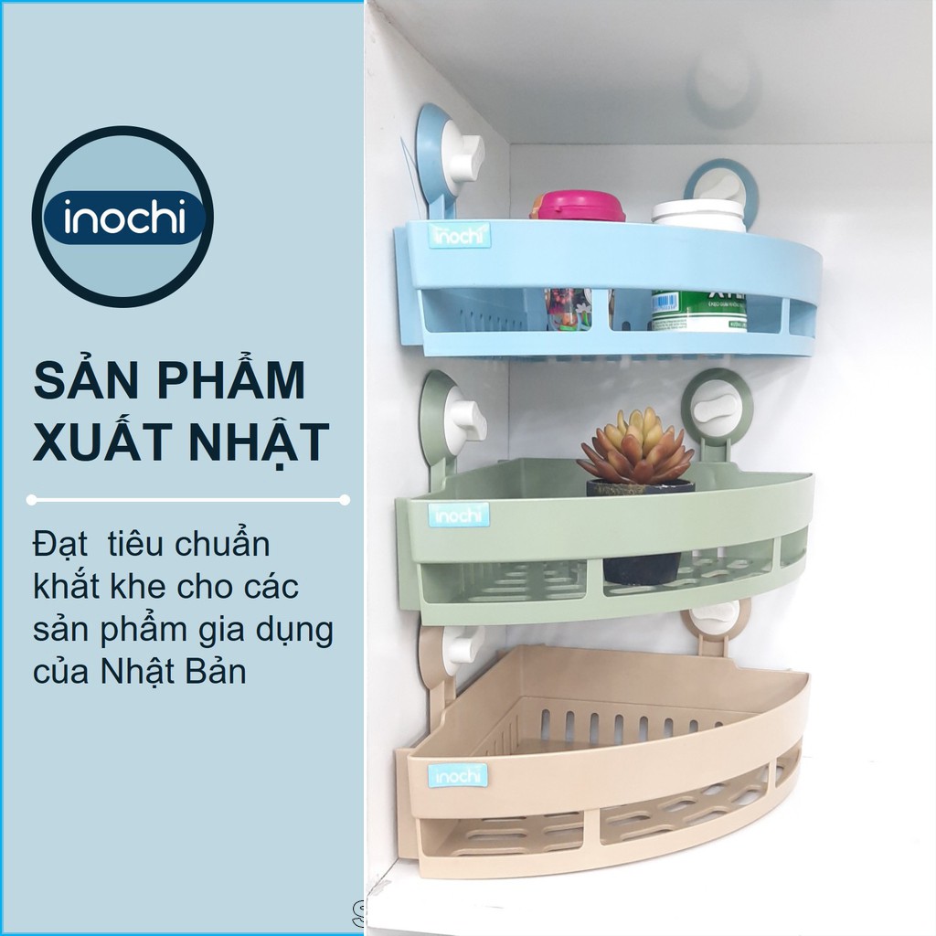 Kệ góc nhà tắm -Kệ Treo Góc Nachi INOCHII Nhật Bản Nhựa Cao Cấp Chắc Chắn Sang Trọng Gọn Gàng KE014