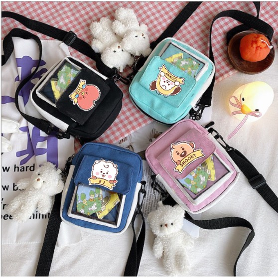 túi trong suốt bangtan TCVII3 ita bag túi đeo chéo cute army dễ thương hot trend thần tượng hoạt hình idol