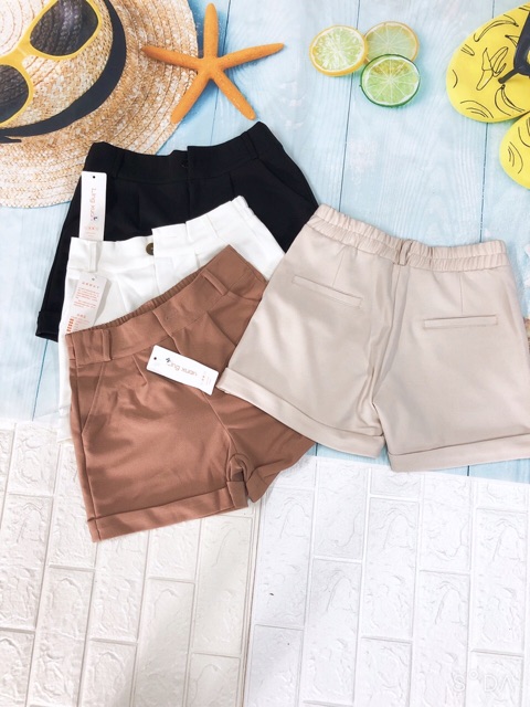 [Mã WASTUP5 giảm 10% tối đa 20K đơn 99K] Quần short ống rộng cúc khoá gấu lật | BigBuy360 - bigbuy360.vn