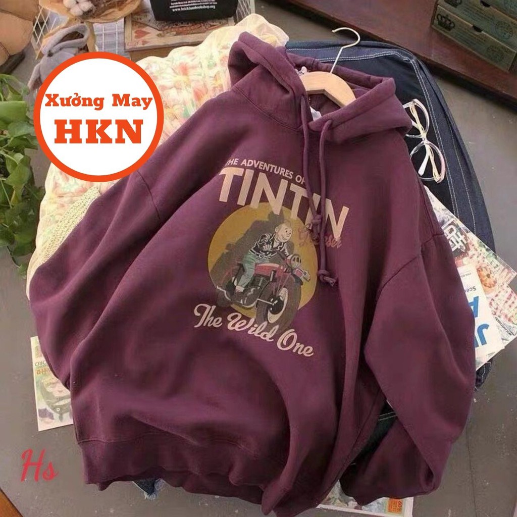 Áo Hoodie Nam Nữ Unisex Vải Nỉ Họa Tiết Ngộ Nghĩnh - Ảnh Thật Áo Mã 693 Xưởng May HKN