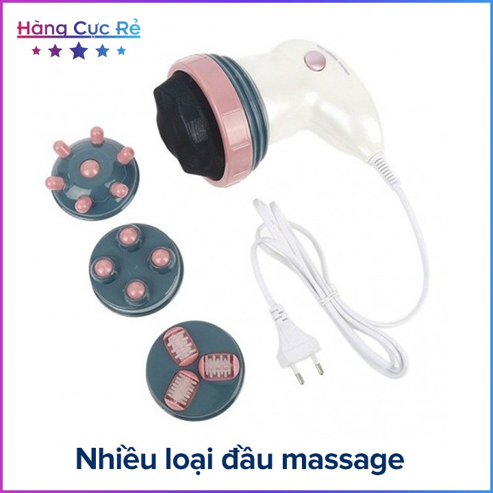 Máy massage toàn thân 5in1 cầm tay HCR-118 Freeship Máy matxa có tia hồng ngoại rung mạnh - Shop Hàng Cực Rẻ