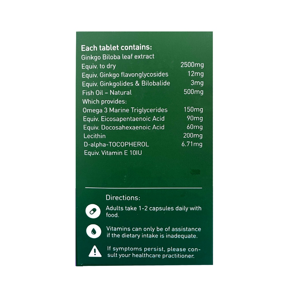 Viên Uống Tăng Cường Trí Nhớ, Hỗ Trợ Chức Năng Não - Aussia Ginkgo Plus Hộp 120 Viên Của Úc - Hàng Úc 2279