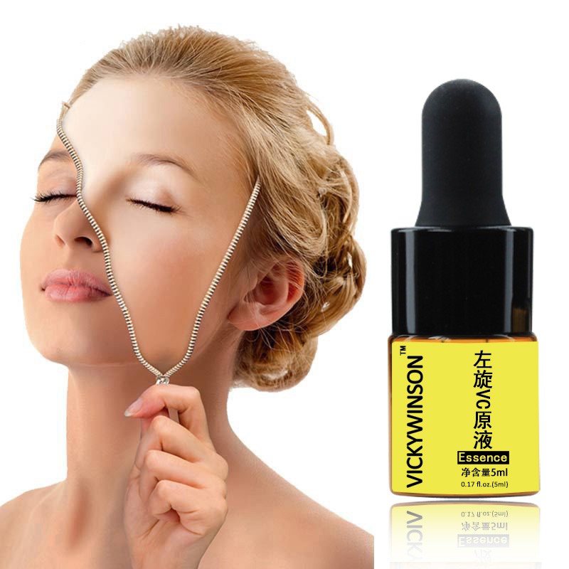 Serum Vitamin C Hyaluronic Acid Dưỡng Ẩm Da Chống Nếp Nhăn Lão Hóa 5ml