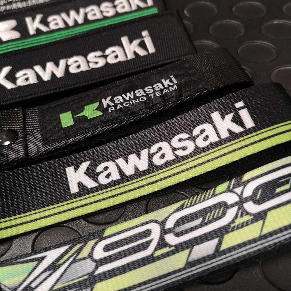 1 Móc Khóa Thêu Hình Xe Mô Tô Kawasaki Ninja