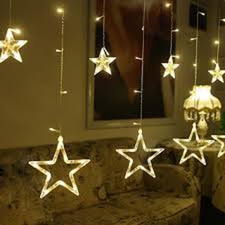 Dây đèn led màn rèm ngôi sao