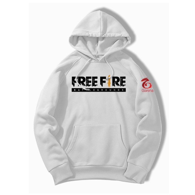 NEW- SALE- Áo Hoodie Trắng FREE FIRE Sống Dai Thành Huyền Thoại Vải Nỉ Mềm Mịn Cao Cấp - áo FF chất - MUA NGAY