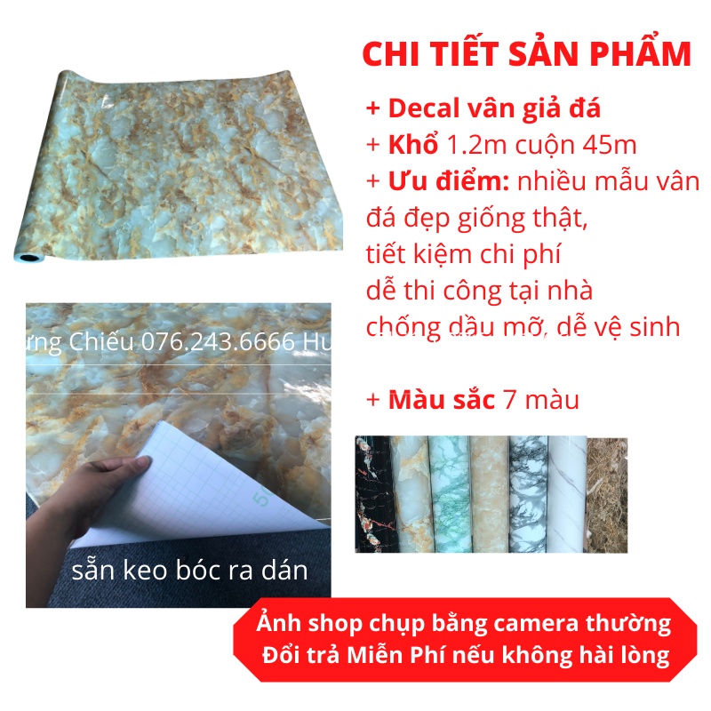 Giấy dán bếp miếng decal giả vân đá 3D chịu nhiệt chống dầu mỡ dễ lau chùi | BigBuy360 - bigbuy360.vn