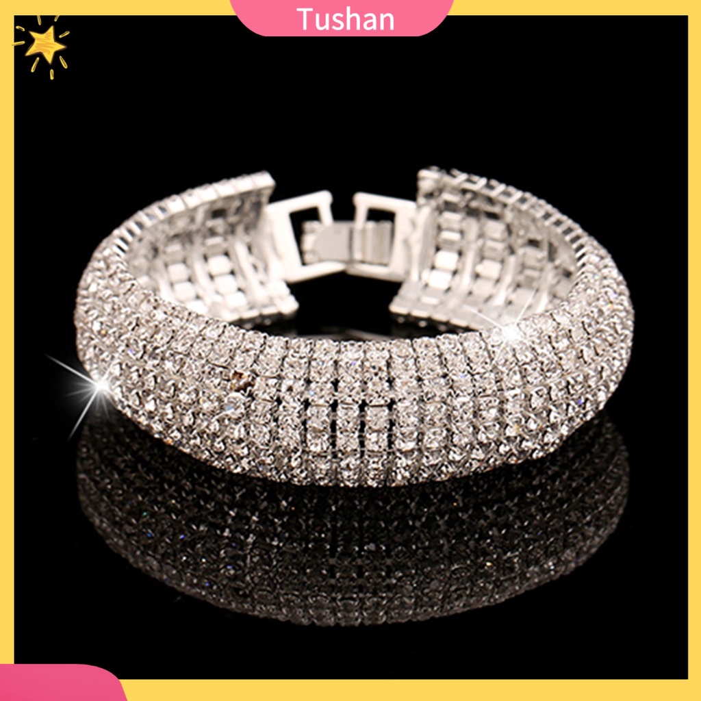 Vòng tay nữ đính đá phong cách người tush sang trọng